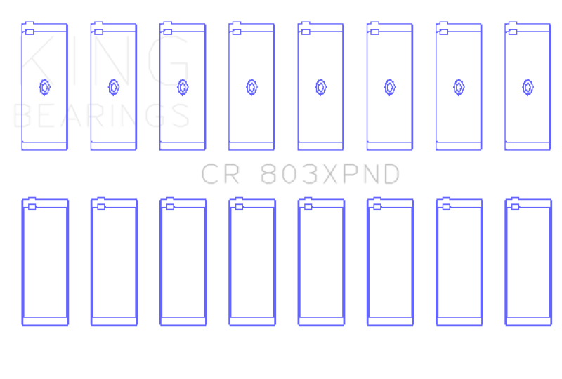 King Engine Bearings King Chevrolet SBC 265ci/283ci/327ci Performance Rod Bearing Set CR803XPND CR803XPND Photo - Primary