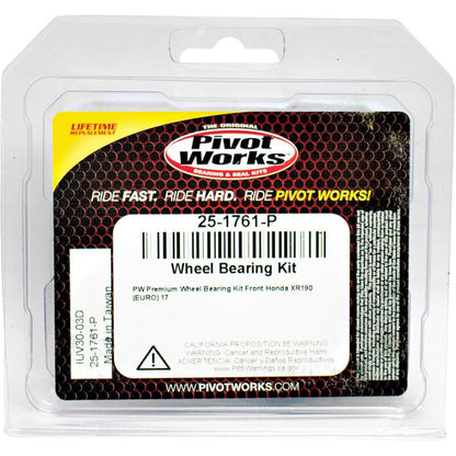 Pivot Works Honda Wheel Bearing Kit Premium Bearings 25-1761-P 25-1761-P Photo - Primary