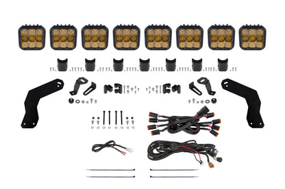 Diode Dynamics 17-24 Can-Am Maverick X3 SS5 Pro CrossLink Roof Lightbar Kit - Yellow Combo DD7893 DD7893 Photo - Primary