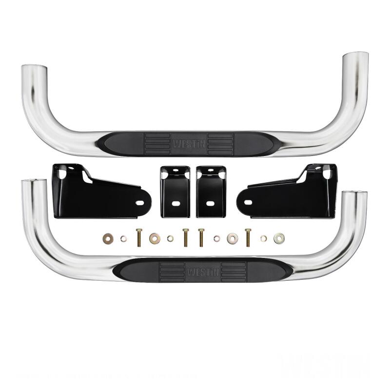 Westin 19-20 Chevy/GMC Silverado/Sierra 1500 Regular Cab E-Series 3 Nerf Step Bars - Stainless Steel 23-4110 23-4110 Photo - Unmounted