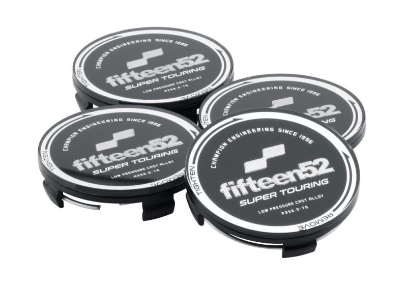 fifteen52 Super Touring (Chicane/Podium) Center Cap Set of Four - Black/Chrome 52-ST-CAP-BLACK-SET 52-ST-CAP-BLACK-SET Photo - Primary