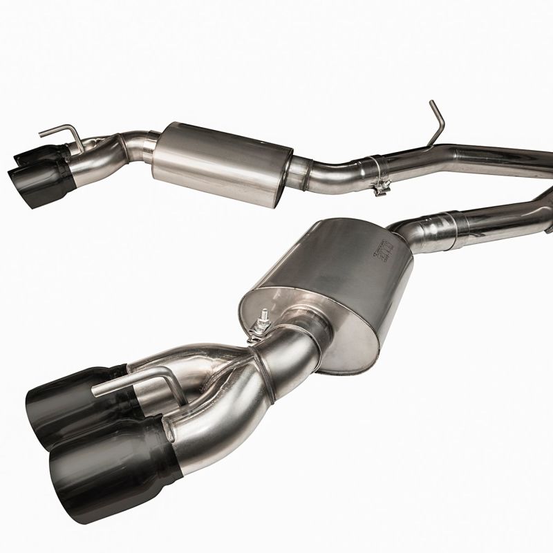 Kooks Headers Kooks 16-22 Chevrolet Camaro SS 1 7/8in Headers w/ GREEN Exhaust Kit Black Quad Tips 2260F436 2260F436 Photo - Close Up