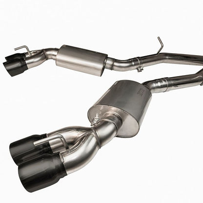 Kooks Headers Kooks 16-22 Chevrolet Camaro SS 1 7/8in Headers w/ GREEN Exhaust Kit Black Quad Tips 2260F436 2260F436 Photo - Close Up