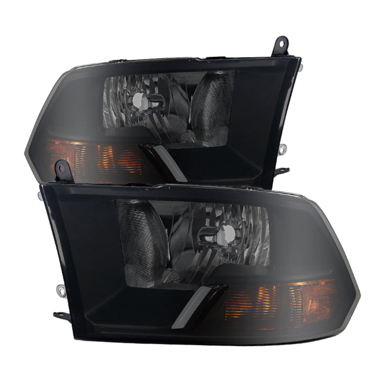 SPYDER Xtune Dodge Ram 1500 09-12 ( Non Quad Headlights ) Crystal Headlights Black Smoked HD-JH-DR09-AM-BSM 9030376 9030376 Photo - Primary