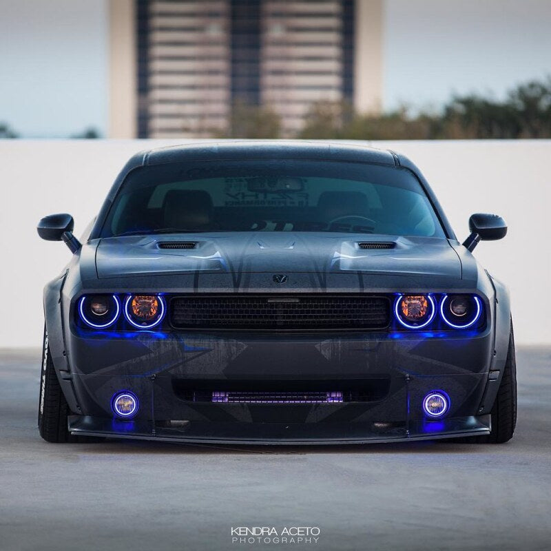 ORACLE Lighting Oracle 08-14 Dodge Challenger Dynamic Surface Mount Headlight Halo Kit - ColorSHIFT - Dynamic 1292-332 1292-332 User 7