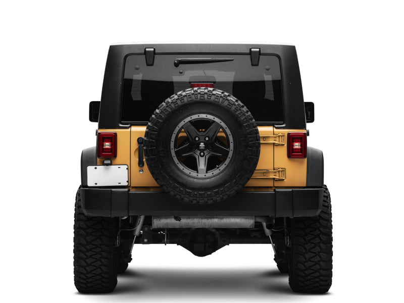 Raxiom 07-18 Jeep Wrangler JK JL Style LED Tail Lights- Black Housing - Red Lens J133626 J133626 Photo - Close Up
