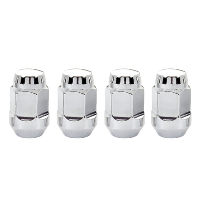 McGard Hex Lug Nut (Cone Seat Bulge Style) M12X1.25 / 3/4 Hex / 1.45in. Length (4-Pack) - Chrome 64013 64013 Photo - Primary