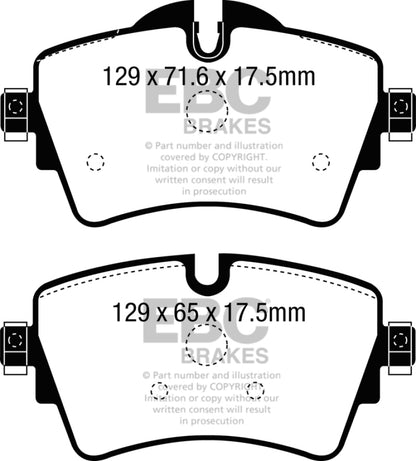 EBC Greenstuff Front Brake Pads 14+ Mini Hardtop 2.0 Turbo Cooper S DP22227 Photo - Primary