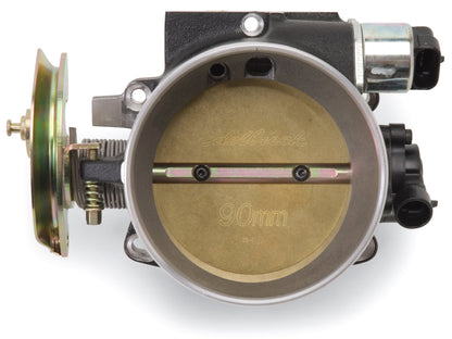 Edelbrock Throttle Body Victor Universal LS1 90mm Black Mini Texture Powder Coating 38643 38643 Photo - Unmounted