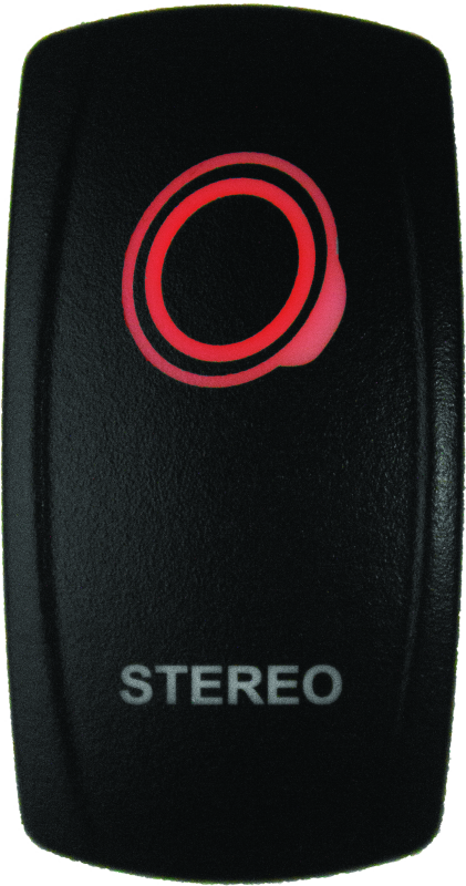 DragonFire Racing Switch Stereo On/Off Red 522623 522623 Photo - Primary