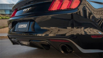 Corsa Performance 15-16 Ford Mustang GT Convertible 5.0L V8 Black Xtreme Dual Rear Exit 14342BLK Photo - Mounted