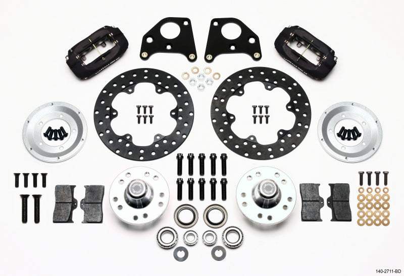 Wilwood FDL Front Drag Kit, Drilled Rotor CPD 62-72 B, 70-72 E W/Drum 140-2711-BD Photo - Primary