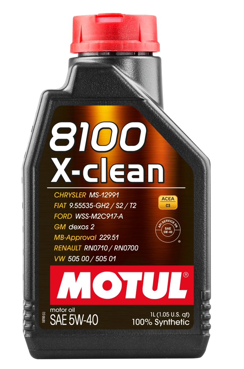 Motul Factory Approved 100% Synthetic Engine Oils, 8100 X-clean 102786 User 1