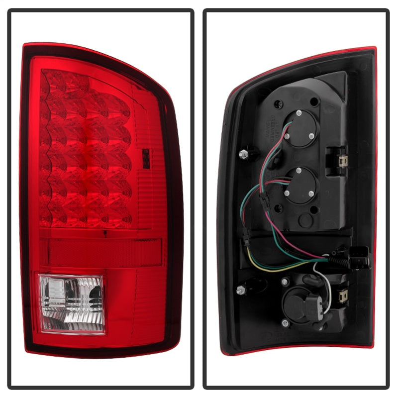 SPYDER Xtune Dodge Ram 02-06 1500 / Ram 2500/3500 03-06 LED Tail Light Red Clear ALT-JH-DR02-LED-RC 5072993 5072993 Photo - Unmounted