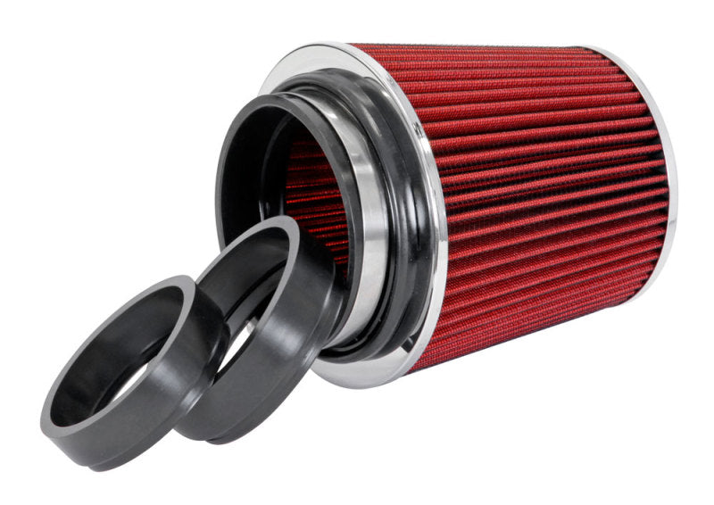 Spectre Adjustable Conical Air Filter 5-1/2in. Tall (Fits 3in. / 3-1/2in. / 4in. Tubes) - Red 8132 8132 Photo - out of package