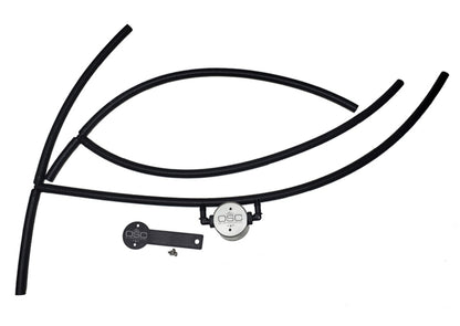 J&L 16-22 Nissan Titan 5.6L Passenger Side Oil Separator 3.0 - Clear Anodized 3108P-C 3108P-C Photo - Primary