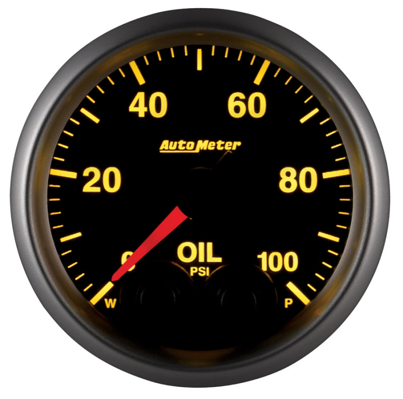 Autometer Gauge, Oil Press, 2 1/16", 100Psi, Stepper Motor w/Peak & Warn, Elite 5652 User 8
