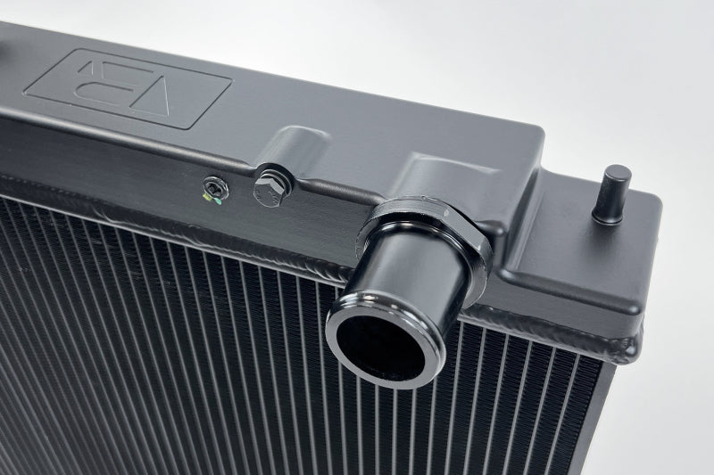 CSF Nissan R33 Skyline GT-R/GTS Full Billet Aluminum High-Performance Radiator - Black 7219B 7219B Photo - Close Up