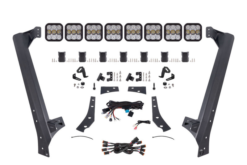 Diode Dynamics Jeep JK SS5 Pro CrossLink Windshield - White Combo Lightbar Kit DD7266 DD7266 Photo - Primary