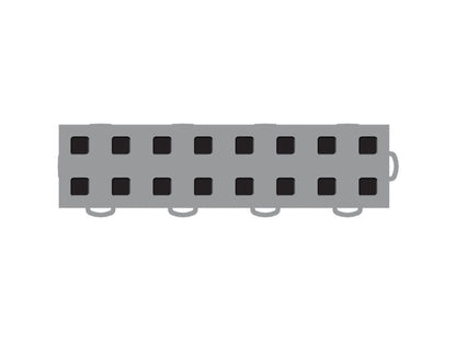WeatherTech TechFloor - 3in X 12in Tiles(Right Loop) - Grey/Black **Order in Qtys of 10 51T312RL GR-BK 51T312RL GR-BK Photo - Primary