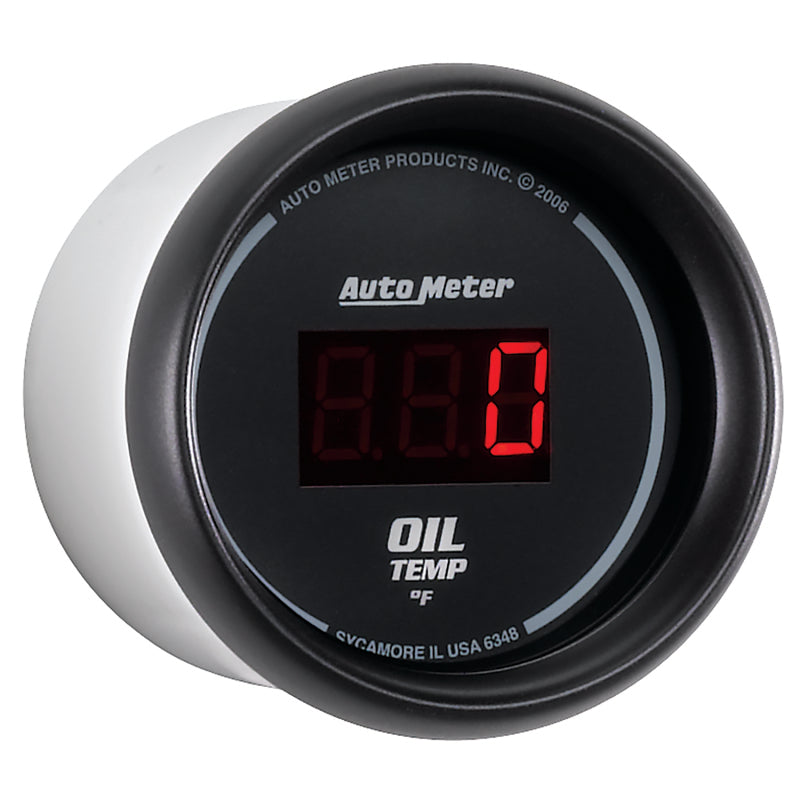 Autometer Gauge, Oil Temp, 2 1/16", 340 Deg F, Digital, Black Dial W/ Red Led 6348 User 3