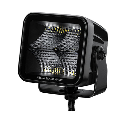 Hella Universal Black Magic 3.2in L.E.D. Cube Kit - Flood Beam (Short Range) 358176811 358176811 Photo - Primary