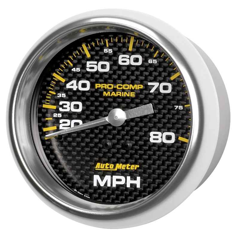 Autometer Gauge Speedometer 3-3/8in 80MPH Mechanical Marine Carbon Fiber 200753-40 200753-40 User 2