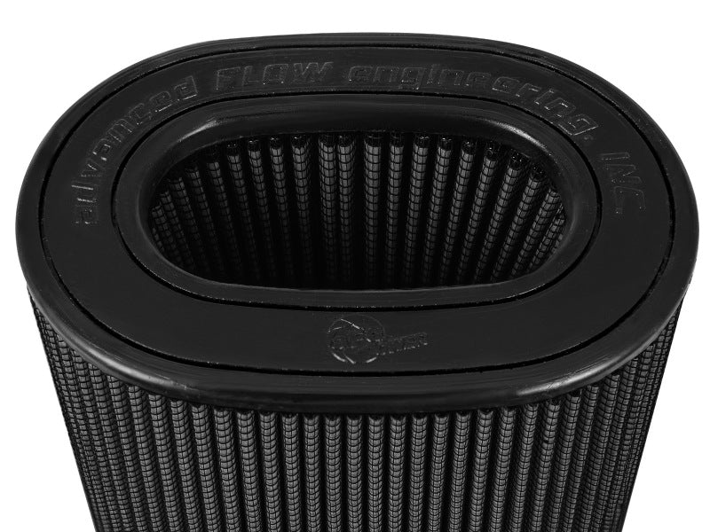 aFe Magnum FLOW Black Pro 5R Air Filter (Pair) (6x4)in F x (8-1/4x6-1/4in)  B x (7-1/4x5in) Tx10in H 24-91136K-MA 24-91136K-MA Photo - Close Up