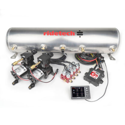 Ridetech RidePro E5 Air Ride Suspension Control System 5 Gallon Dual Compressor 1/4in Valves 30534100 30534100 Photo - Primary