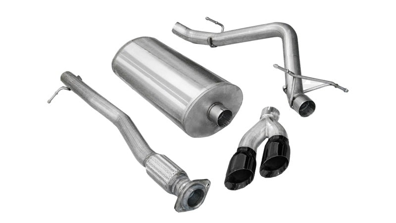 Corsa 11-13 GMC Sierra Ext. Cab/Std. Bed 1500 6.2L V8 Black Sport Cat-Back Exhaust 14523BLK 14523BLK Photo - Primary