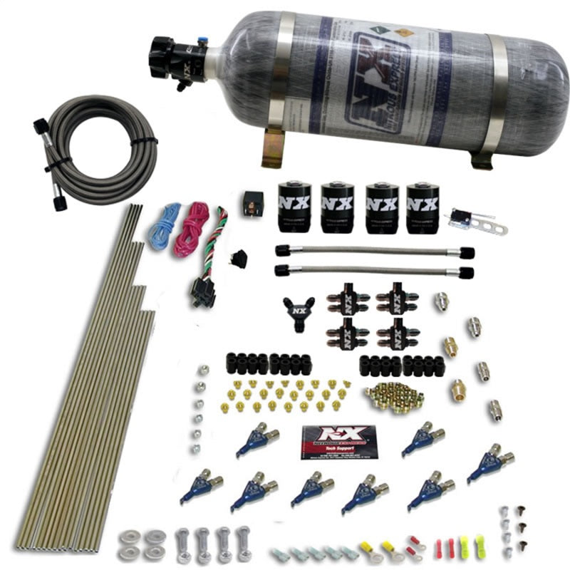 Nitrous Express 8 Cyl Alcohol Nitrous Kit (250-550HP) w/Composite Bottle 80005-12 80005-12 Photo - Primary