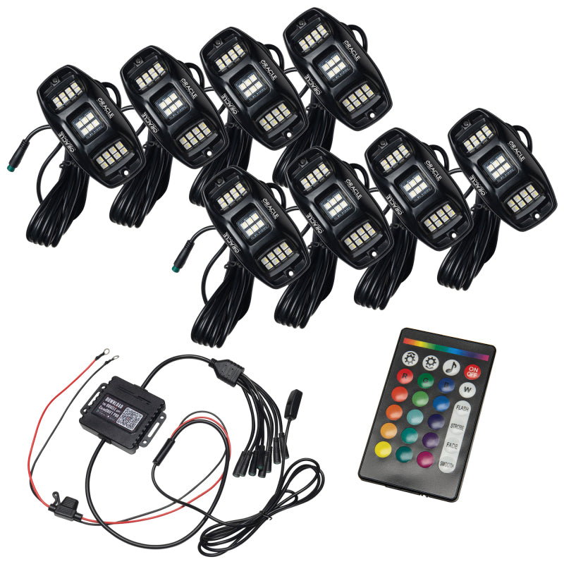 ORACLE Lighting Oracle Underbody RGB+W Wheel Well Rock Light Kit - 8 PCS - ColorSHIFT 5895-339-8 5895-339-8 Photo - out of package