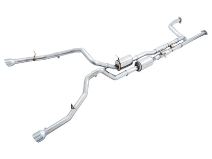 AWE Tuning 2021 RAM 1500 TRX 0FG Cat-Back Exhaust - Chrome Silver Tips 3015-32004 3015-32004 Photo - Primary