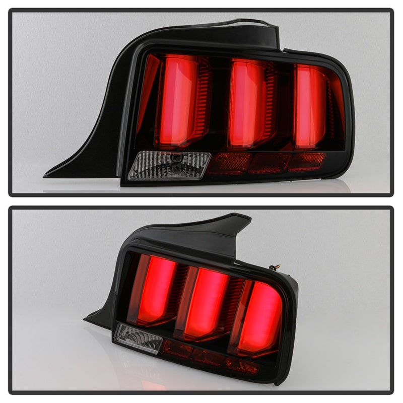 Spyder 05-09 Ford Mustang (Red Light Bar) LED Tail Lights - Smoke ALT-YD-FM05V3-RBLED-SM 5086723 5086723 Photo - Unmounted