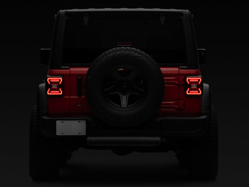 Raxiom 18-22 Jeep Wrangler JL LED Tail Lights- Black Housing - Red Lens J132754-JL J132754-JL Photo - Close Up