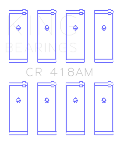 King Engine Bearings King Daewoo A15DM/A15MF/A15SMS/A16DMS/G15MF /Opel /Vauxhall 16SV/E16SE (Size 0.75) Rod Bearing Set CR418AM0.75 CR418AM0.75 Photo - Primary