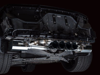 AWE Tuning AWE 2023 C8 Corvette Z06 SwitchPath Cat-Back Exhaust - Diamond Black Tips 3025-43906 3025-43906 Photo - Mounted