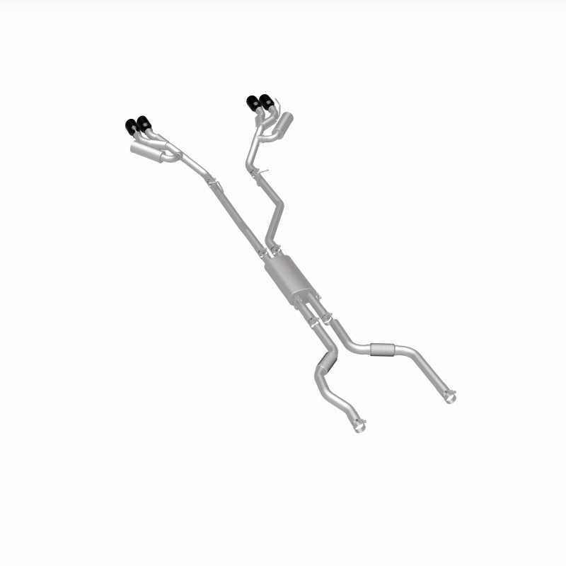 MagnaFlow 20-21 Ford Explorer 3.0L V6 Dual Exit Quad Black Chrome Tip Street Series Cat-Back Exhaust 19515 19515 360 Degree Image Set