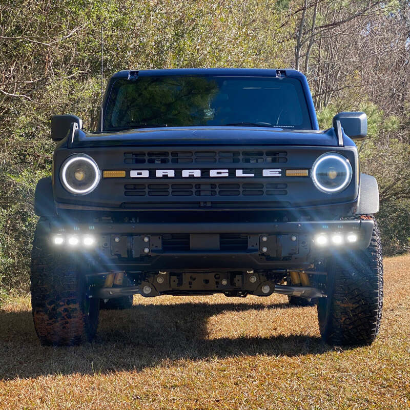 ORACLE Lighting 21-22 Ford Bronco Triple LED Fog Light Kit for Steel Bumper - White 5890-001 5890-001 Photo - lifestyle view