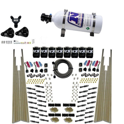 Nitrous Express 8 Cyl Dry Direct Port Four Stage 8 Solenoids Nitrous Kit (200-600HP) w/5lb Bottle 93306-05 93306-05 Photo - Primary