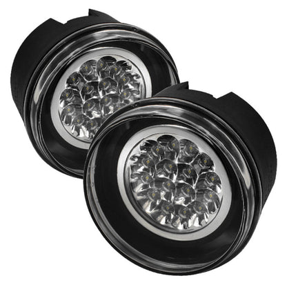 Spyder Jeep Grand Cherokee 05-09/Commander 06-08 LED Fog Lights w/Switch Clear FL-LED-JGC05-C 5015686 5015686 Photo - Primary