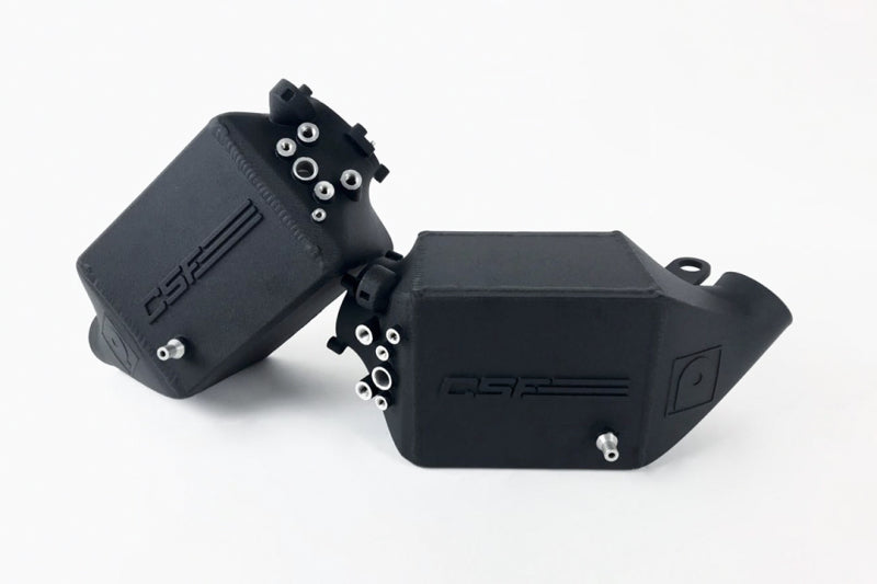 CSF 12-16 BMW M5 (F10) / 12-18 BMW M6 (F06/F12/F13) Twin Charge-Air-Cooler Set - Crinkle Black 8109 8109 Photo - out of package