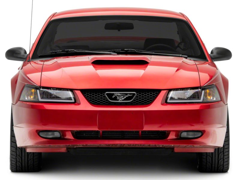 Raxiom 99-04 Ford Mustang Axial Series Headlights w/ Sequential LED Bar- Blk Housing (Clear Lens) 422713 422713 Photo - Close Up