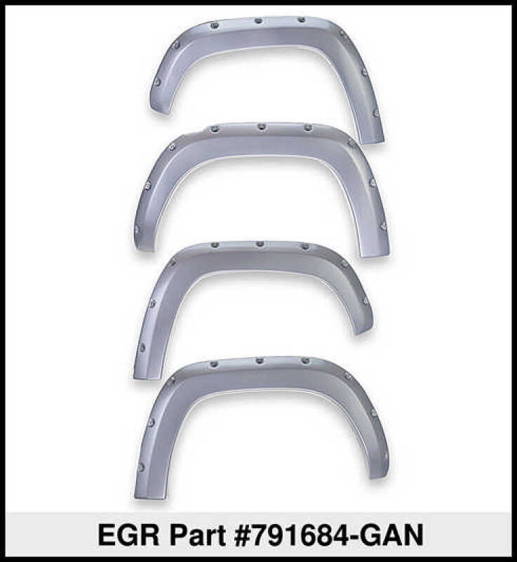 EGR 15+ GMC Sierra HD Bolt-On Look Color Match Fender Flares - Set - FF Switchblade Silver 791684-GAN 791684-GAN Thumbnail