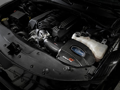 aFe Momentum Black Series Carbon Fiber Pro 5R Air Intake System 11-19 Dodge Charger SRT8 6.4L 58-10003R 58-10003R Photo - Mounted