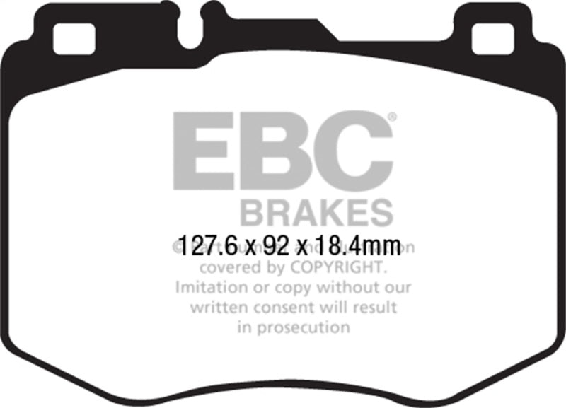 EBC 15-16 Mercedes-Benz C400 (W205) 3.0 Twin Turbo 4-Matic Greenstuff Front Brake Pads DP22210 DP22210 Photo - Primary
