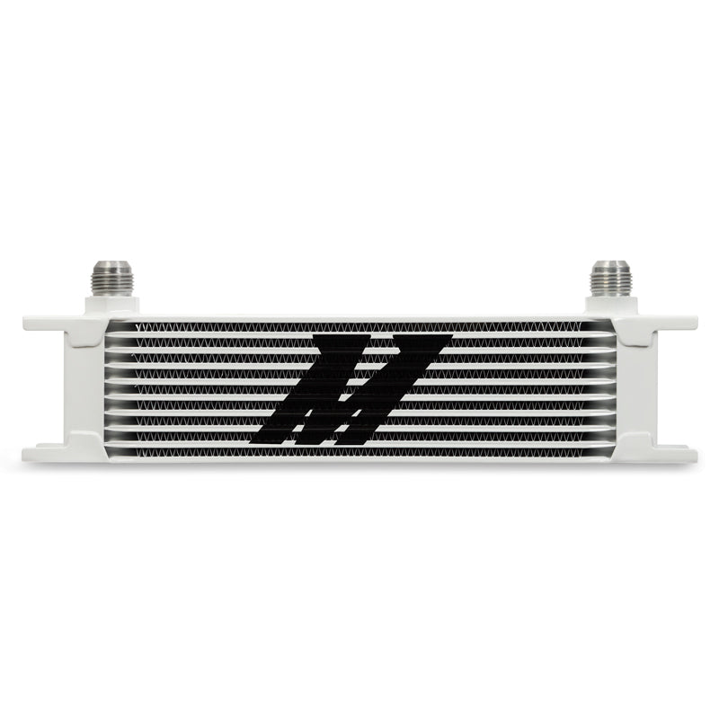 Mishimoto Universal 10 Row Oil Cooler - White MMOC-10WT Photo - Primary