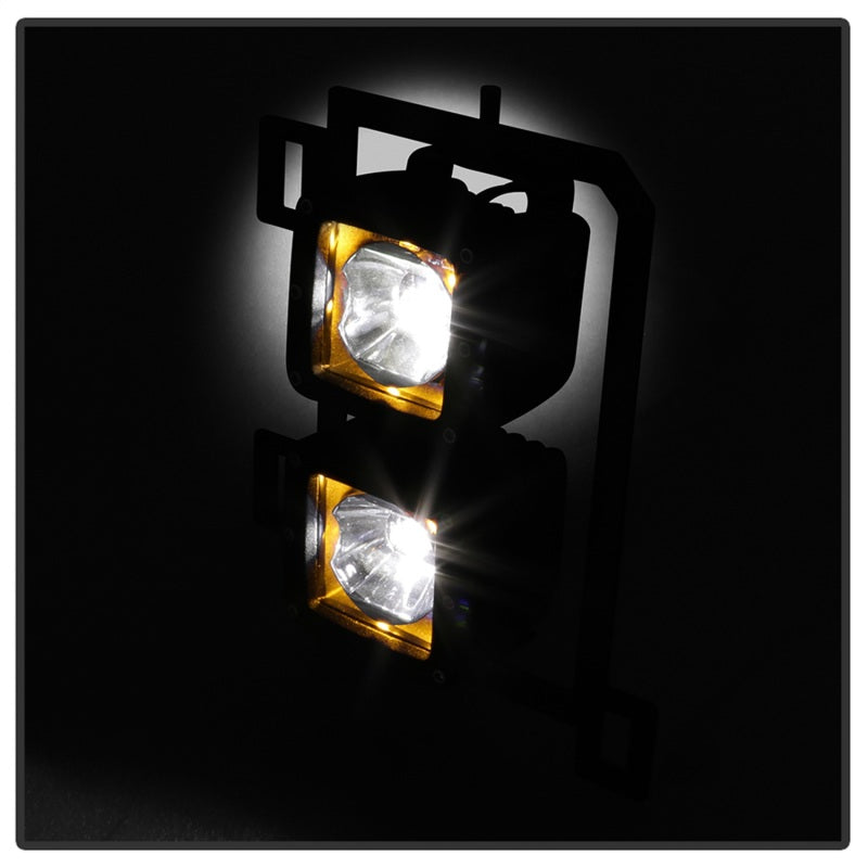 Spyder Dodge Ram 2013-2018 1500 Only Full LED Fog Lights W/Bracket and Universial Switch- Clear 9045424 9045424 Photo - Unmounted
