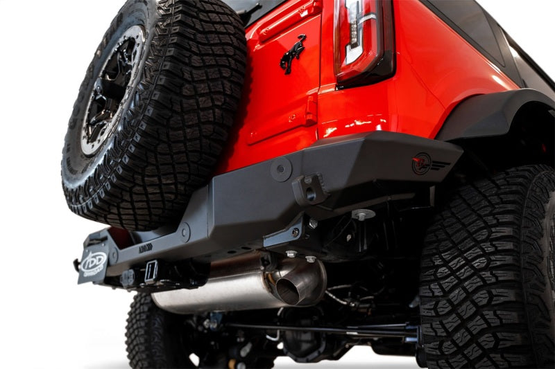 Addictive Desert Designs 2021+ Ford Bronco Rock Fighter Rear Bumper - Hammer Black R23012NA01NA R23012NA01NA Photo - Mounted