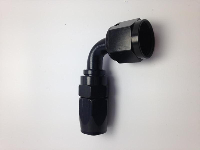 Fragola -6AN Pro-Flow x 90 Degree 3/8 EFI Quick Disconnect Hose End - Black 229006B-6QD 229006B-6QD Photo - Primary